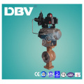 Pneumatic Actuator Carbon Steel Wcb V Type Wafter Ball Valves